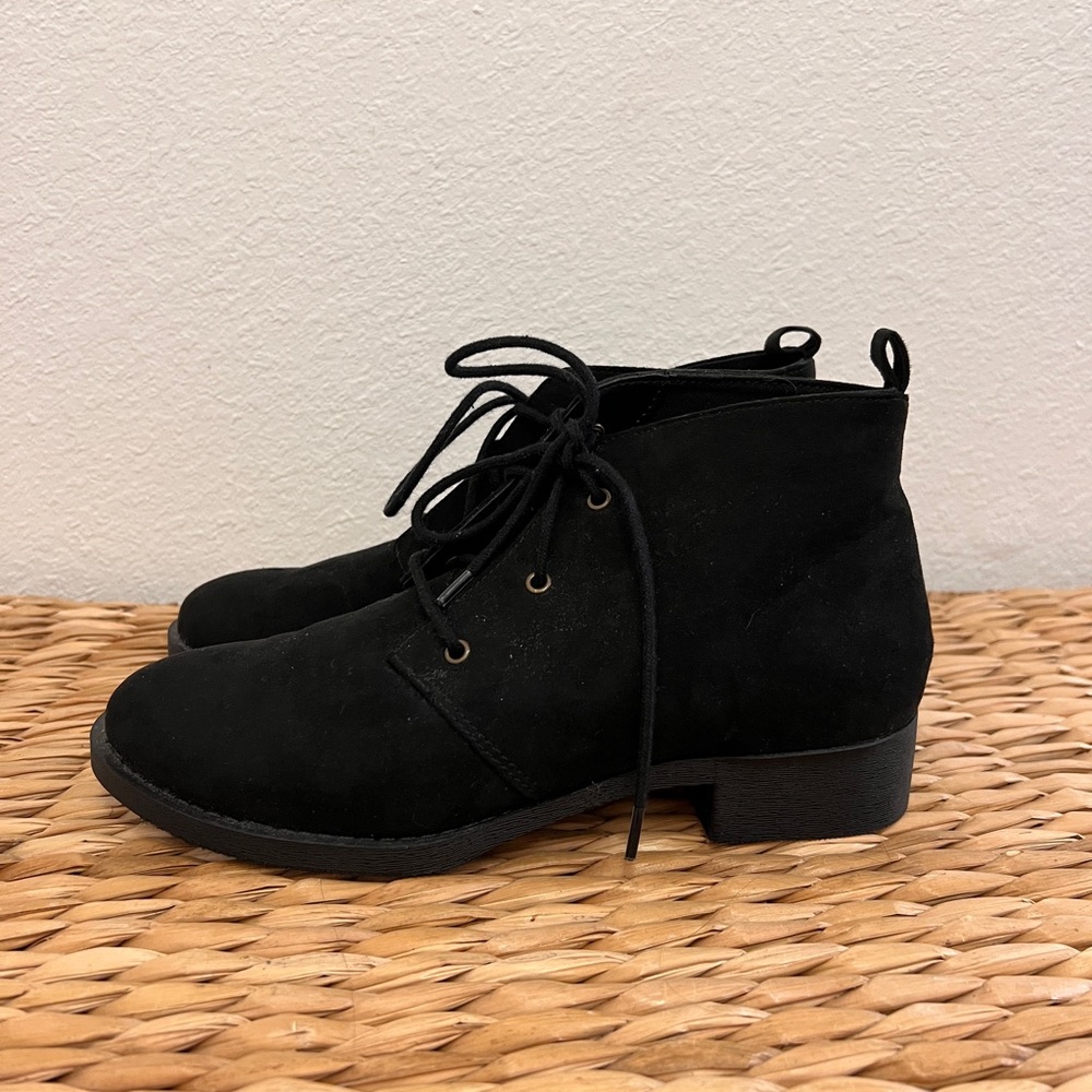 Black Suede Ankle Boots